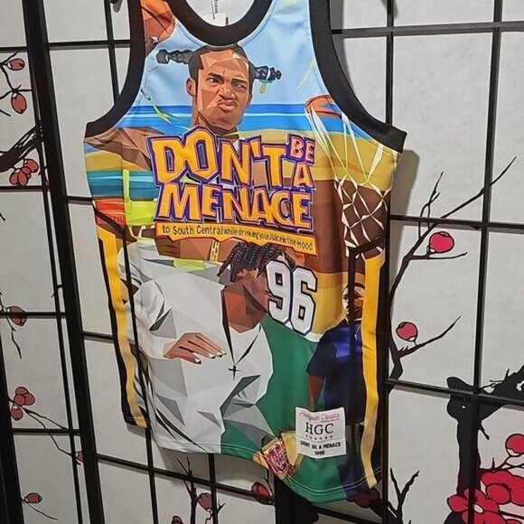 Don't Be a Menace Basketball Jersey Loc Dog Wayans Bros Size Large NWT - Picture 3 of 7